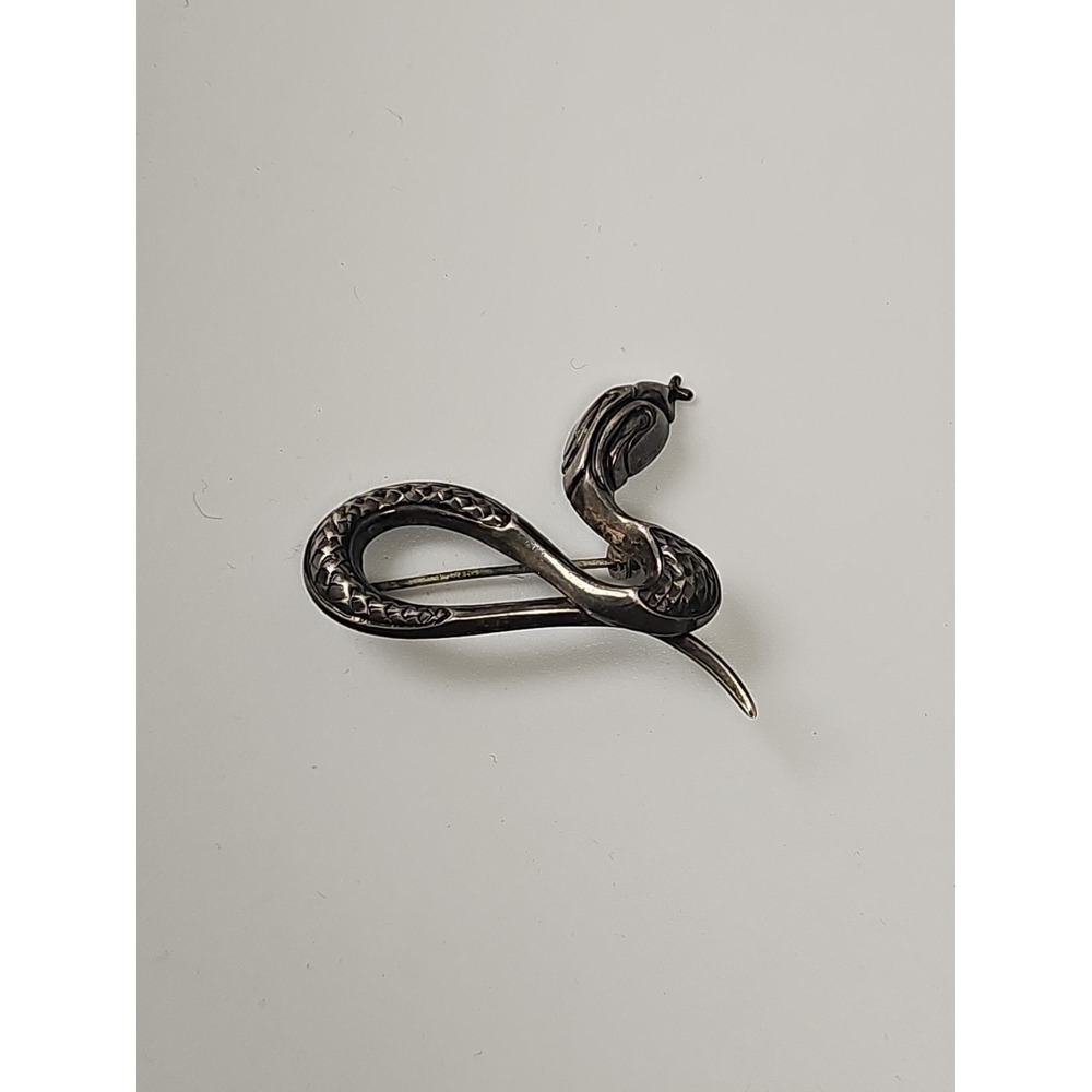 Vintage Beau Sterling Silver SNAKE Pin/Brooch‎